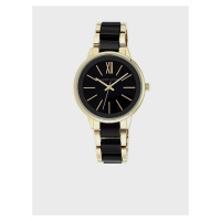 Dámské hodinky v černo-zlaté barvě Anne Klein