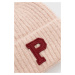 Dětska čepice Pepe Jeans růžová barva, z husté pleteniny