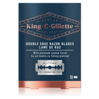 Gillette King C. Double Edge náhradní žiletky 10 ks