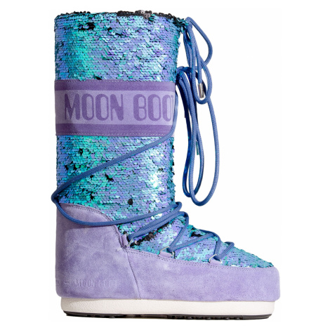 Sněhule Moon Boot CLASSIC DISCO fialová