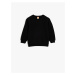 Koton Crew Neck Sweatshirt Textured Cotton Blend