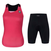 HOLOKOLO top a krátké kalhoty - ENERGY LADY - černá/růžová