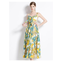 Letní šaty s potiskem citronů