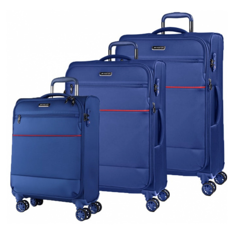 March Sada cestovních kufrů Easy S + M + L, světle modrá