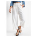 Bonprix RAINBOW 7/8 kalhoty do gumy "Culotte" Barva: Bílá, Mezinárodní