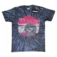 Ramones tričko, Punk Patch Dip Dye Wash Blue, pánské