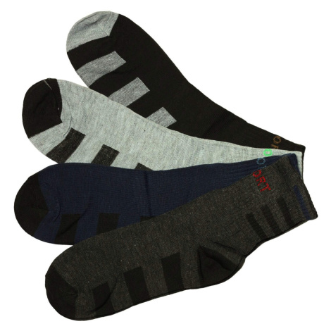 Pánské ponožky bavlna ZM-381 - 3 páry vícebarevná PESAIL