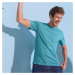 Blancheporte Sada 3 triček s kulatým výstřihem a krátkými rukávy korálová/sv.zelená/indigo