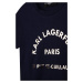 Dětské tričko Karl Lagerfeld tmavomodrá barva