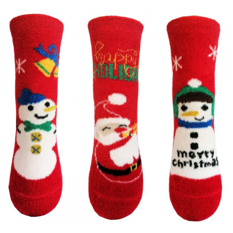 Dětské vánoční ponožky Aura.Via - SGB9119, červená Barva: Červená