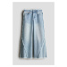 H & M - Super Wide Leg Jeans - modrá