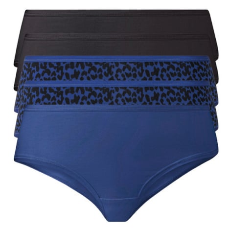 esmara Dámské kalhotky, 5 kusů (černá/modrá)
