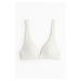 H & M - Bikinová podprsenka push-up - bílá