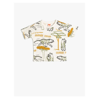 Koton T-Shirt Safari Themed Short Sleeve Cotton