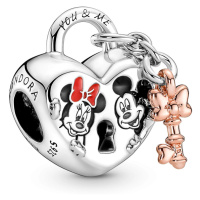 Pandora Přívěsek Visací zámek Disney Mickey Mouse & Minnie Mouse 780109C01