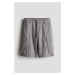H & M - Bavlněné šortky cargo - šedá