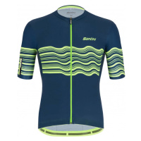 SANTINI Cyklistický dres s krátkým rukávem - TONO PROFILO - zelená