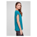 Ladies Extended Shoulder Tee - watergreen