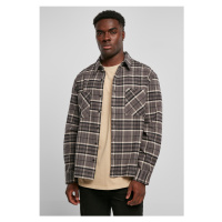 Pánská košile // Urban Classics / Boxy Kane Check Shirt grey/black