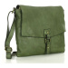 MARCO MAZZINI KOŽENÁ CROSSBODY KABELKA - ZELENÁ Khaki