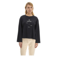 Tričko la martina woman t-shirt l/s peached cott černá