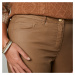 Blancheporte Úzké kalhoty s lesklým efektem karamelová