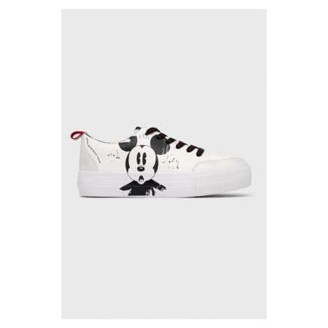 Sneakers boty Desigual x Disney bílá barva, 23SSKP29.1000