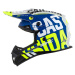 CASSIDA Cross Cup Sonic, přilba (modrá matná/bílá/žlutá fluo/černá/šedá