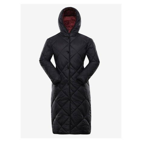 Černý dámský zimní prošívaný kabát NAX ZARGA