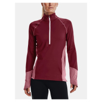 Under Armour Mikina UA ColdGear 1/2 Zip-RED - Dámské