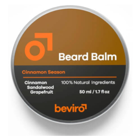 beviro Balzám na vousy s vůní grepu, skořice a santalového dřeva (Beard Balm) 50 ml