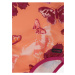 Růžovo-oranžové holčičí vzorované jednodílné plavky Reima