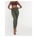 Onzie Sweetheart ribbed yoga leggings in olive green