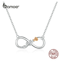 Stříbrný náhrdelník s přívěskem nekonečno SCN371 LOAMOER
