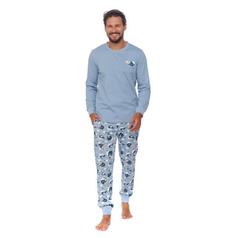 Pánské pyžamo Dreams světle modré dn-nightwear