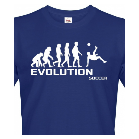 Pánské tričko evoluce fotbalu - ideální dárek pro fotbalistu BezvaTriko