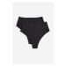 H & M - Kalhotky Invisible Light Shape Thong 2 kusy - černá