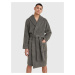 Pánský župan COTTON TOWELLING BATHROBE 2S87905539884 šedá - Tommy Hilfiger