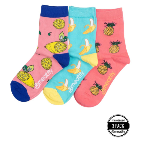 Meatfly ponožky Lexy Triple Pack Fruit | Mnohobarevná