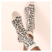 Sada 4 ponožek se sladěným leopardím motivem