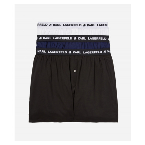 Spodní prádlo karl lagerfeld woven boxer shorts 3-pack různobarevná