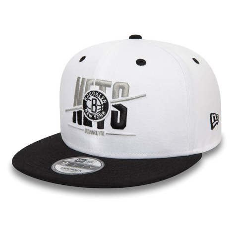 New Era Brooklyn Nets Crown White 9FIFTY Snapback Cap
