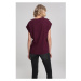 Ladies Extended Shoulder Tee - cherry