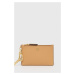 Kožená peněženka Lauren Ralph Lauren dámská, béžová barva