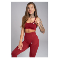 Sportovní podprsenka Seamless Bordo - Gym Glamour