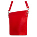 Bagind Bela Red - Dámská kožená kabelka červená, ruční výroba, český design
