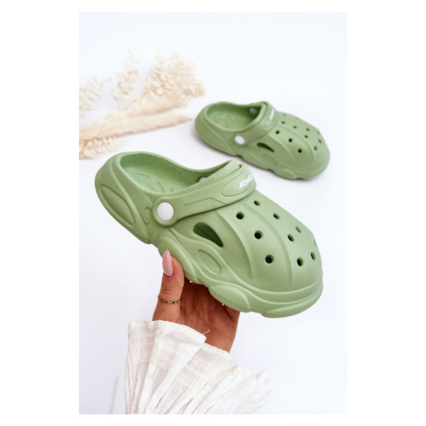 Dětské pěnové pantofle Crocs Zelená Cloudy Kesi