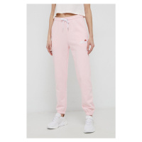 Kalhoty Ellesse dámské, růžová barva, hladké, SGK13459-011