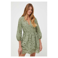Šaty Ivy Oak zelená barva, mini