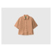 Benetton, Short Shirt In Pure Linen